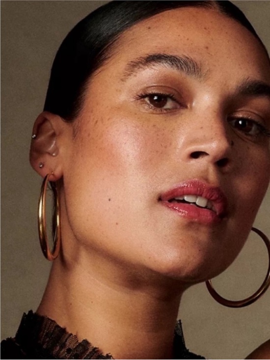 Anthropologie Jewelry - New! Classic Gold Gradual Hoop Earrings (3045) NWOT